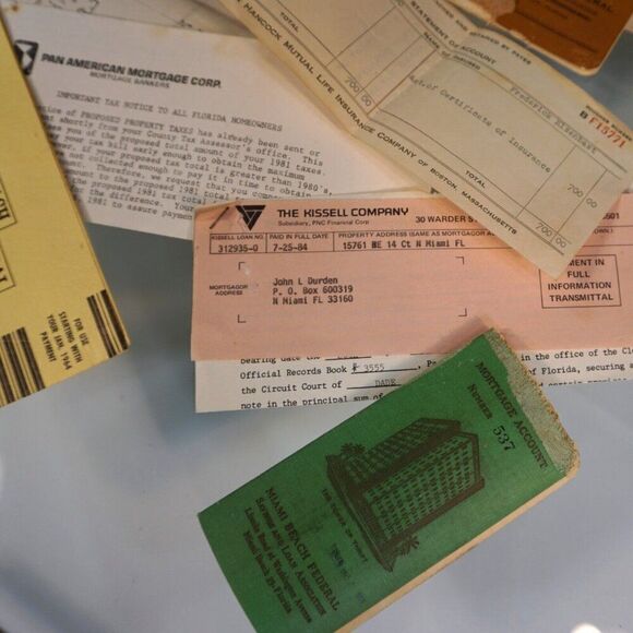 Vintage Mortgage Papers Account Books Title Ins Satisfaction Deed Owners Policy - Picture 7 of 7